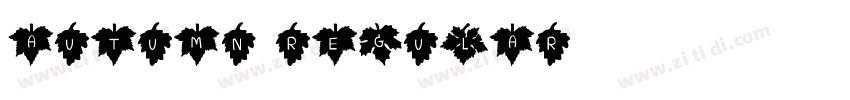 Autumn Regular字体转换